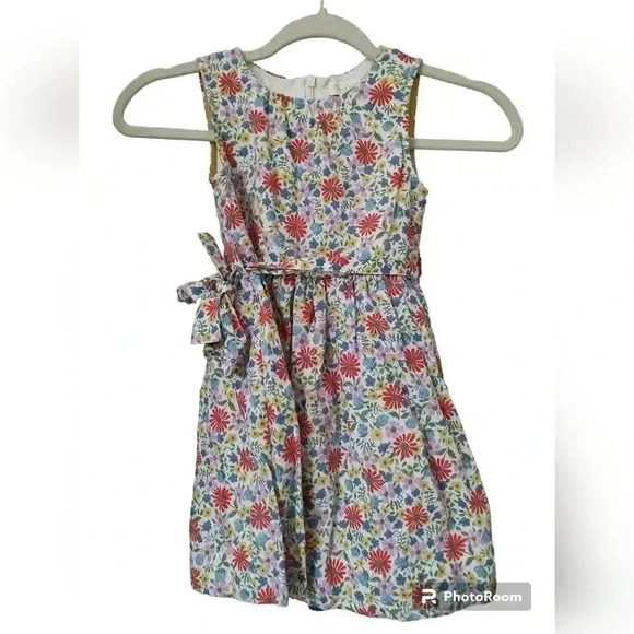 Mini Boden Ditzy Floral Linen Dress - Picture 1 of 4